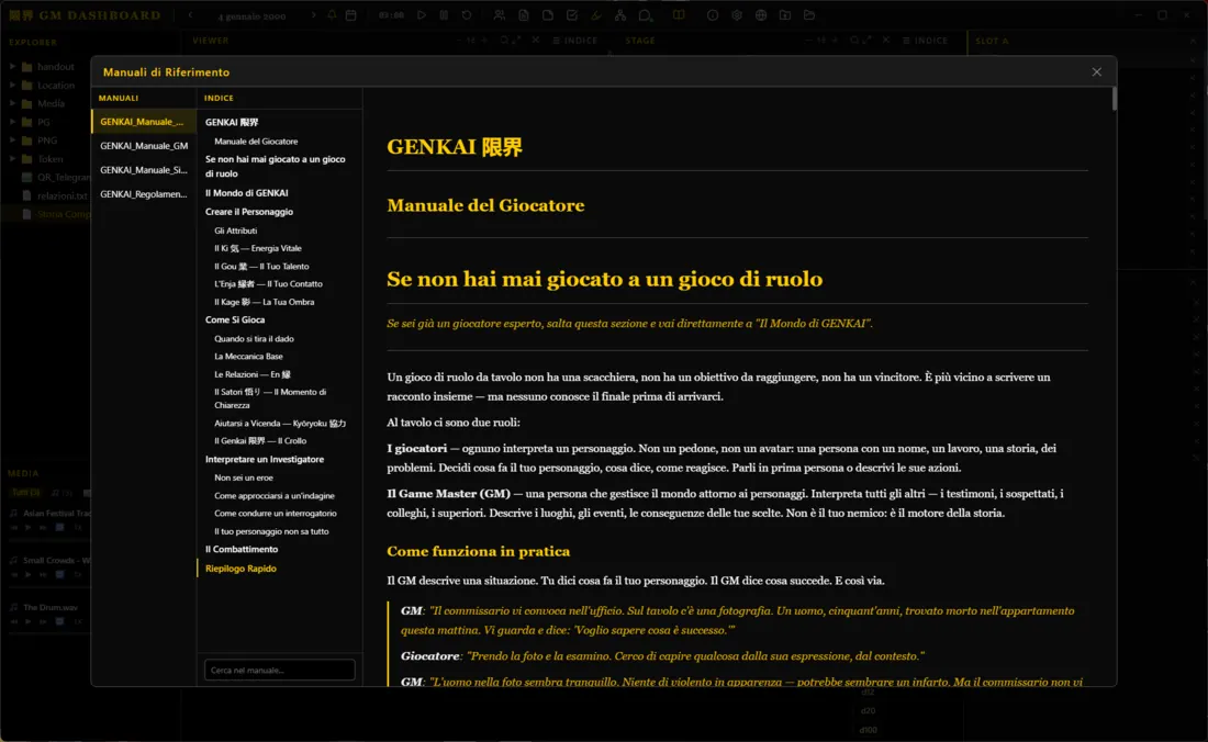 Manuale di riferimento con indice